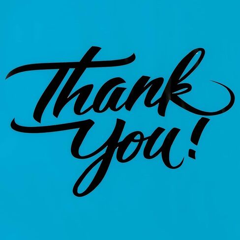 InfinitePack 100 Pieces Black Thank You Merchandise Bags 12x15, Die Cut Handles, Retail Shopping Bags for Boutique, Goodie Bags, Gift Bags Bulk, Favors, 2.35 Mil Reusable Plastic Bags in Kuwait