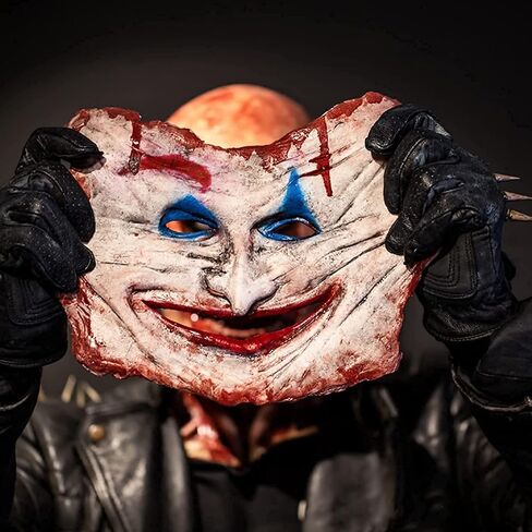 Lanckeli Halloween Skull Mask, Creepy Biochemical Mask, Latex Skeleton Mask, Scary Masks for Adults Costume Party. in Kuwait