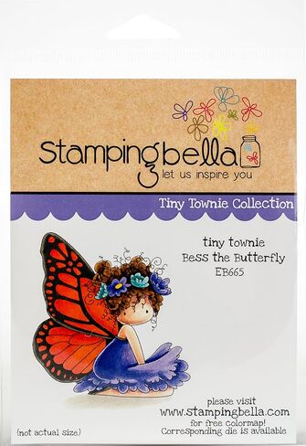 Stamping Bella Cling Stamps Bess The Butterfly, Multi in Saudi Arabia