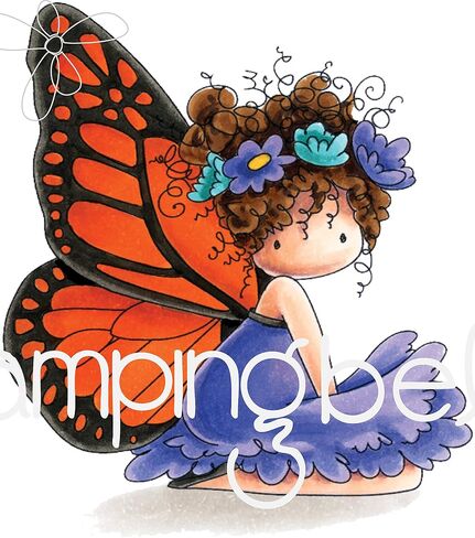 Stamping Bella Cling Stamps Bess The Butterfly, Multi in Saudi Arabia