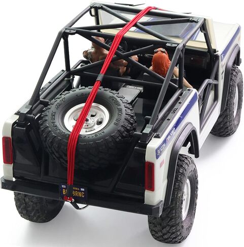 RC Winch Strap 20 Inch Elastic Kinetic Winch Strap with Hook for 1/10 RC Crawler Gspeed LCG TRX4 D90 TF2 SCX10 Power Wagon Cliffhanger Body (RC Winch Strap Orange) in Saudi Arabia