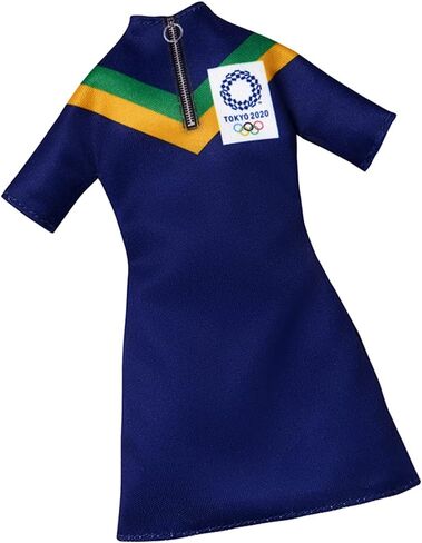 Barbie Clothes: Outfit Inspired by Olympic Games Tokyo 2020 Doll, Dress with Visor and Sneakers, Gift for 3 to 8 Year Olds in Saudi Arabia