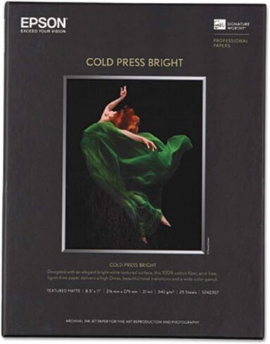 8.5 x 11" Cold Press Bright Textured Matte Paper (25 Sheets) in Saudi Arabia
