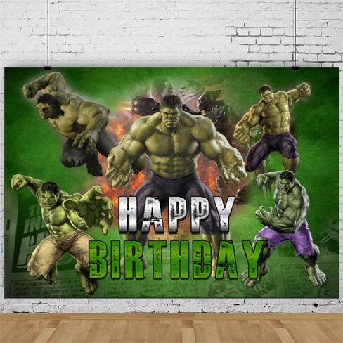 خلفية حفلات البطل الاخضر، خلفية بطابع البطل لاعياد الميلاد للاطفال، لافتة لحفلات استقبال المولود الجديد، لوازم حفلات البطل الاخضر in Kuwait