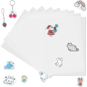 BAPHILE 25PCS Shrink Plastic Sheets, 11.4'' x 8'' Shrink Art Paper Shrink Film Sheets in Kuwait