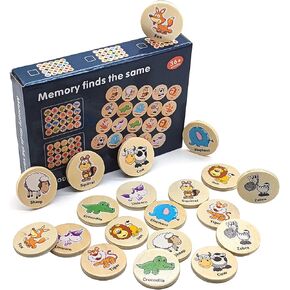 لعبة الذاكرة الخشبية للأطفال من Pualsol. 20 قطعة من ألعاب مطابقة الذاكرة للأطفال الصغار من عمر 2 إلى 4 سنوات. لعبة بطاقة الذاكرة لمرحلة ما قبل المدرسة. ألعاب مطابقة للأطفال الصغار 1-3 (الفاكهة) in Kuwait