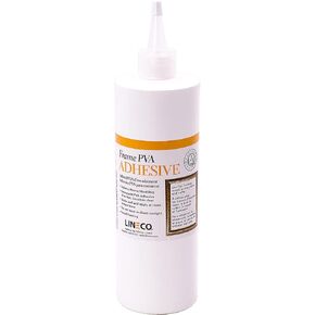 LINECO PVA Adhesive, Picture Frame Glue, Adhere Wood or MDF, Dries Clear Flexible, 4 oz, Ideal for Paper Board Framing Collage Crafts Bookbinding