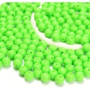 CHCCOYE 1200Pcs 6mm Acrylic Round Beads,Round Acrylic Balls Beads, Plastic Resin Beads for Necklaces Bracelets DIY Jewelry Making Crafts (Mix Colors, 6MM)
