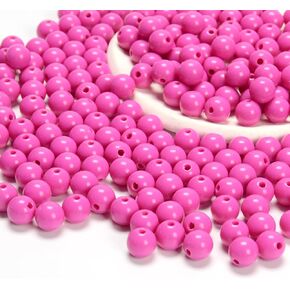 CHCCOYE 1200 قطعة 6 مم خرز أكريليك دائري، خرز كرات أكريليك مستديرة، خرز راتنج بلاستيكي للقلائد والأساور والحرف اليدوية لصناعة المجوهرات (ألوان مختلطة، 6 مم) in Kuwait