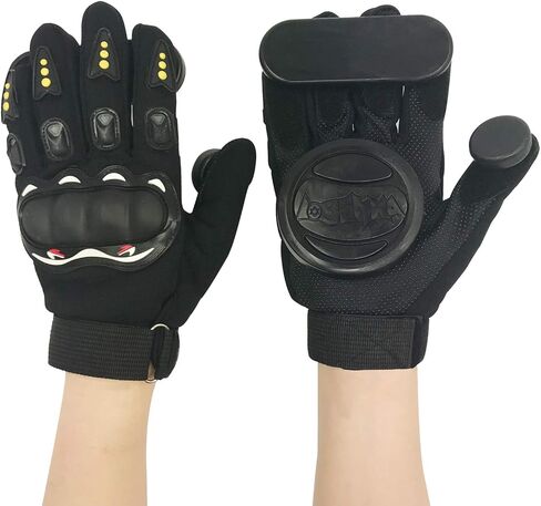 IMPORX Longboard Slide Gloves Downhill Standard Skate Gloves with 2 Slider Puck Set in Kuwait
