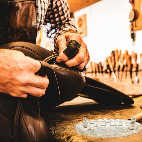 Silver Tone Conchos Set for Men or Women, Western Concho with Cross Designs and Screwback Closure, Antique Inspired Accessory, Pack of 2, Gray, S in Kuwait