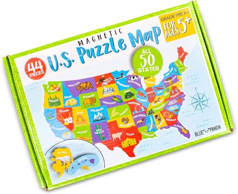 U.S. Puzzle Map of The United States with 44 Magnetic Pieces (19 x 13 Inches) in Saudi Arabia