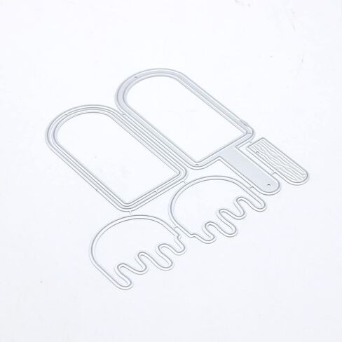KSCRAFT Cute Popsicle Shaker Metal Cutting Dies Stencils for DIY Scrapbooking/Photo Album Decorative Embossing DIY Paper Cards in Saudi Arabia