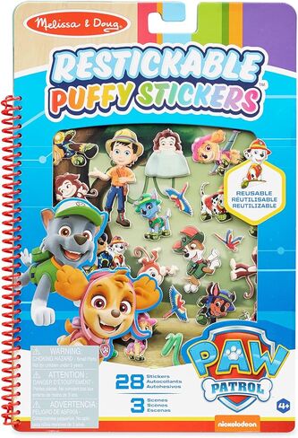 Melissa & Doug PAW Patrol Restickable Puffy Stickers - Big Pup Trucks | Sticker Book | Travel Activity Book | Reusable PAW Patrol Stickers| 3+ | Gift for Boy or Girl in Saudi Arabia