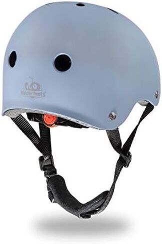 خوذة Kinderfeets - خوذة قرصية قابلة للتعديل للأطفال الصغار والأطفال | وسادات ملائمة قابلة للتخصيص وحزام ذقن مبطن يوفر الضغط | غلاف من البولي فينيل كلوريد لحماية مثالية للرأس in Kuwait