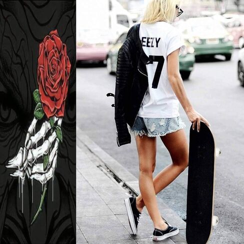 لوح تزلج كلاسيكي مقعر كلاسيكي مفهوم التبخير أحادي اللون مع ملحى وشارب محب طويل سطح القيقب الرياضي والخارجي خدعة مزدوجة للمبتدئين والمحترفين in Kuwait