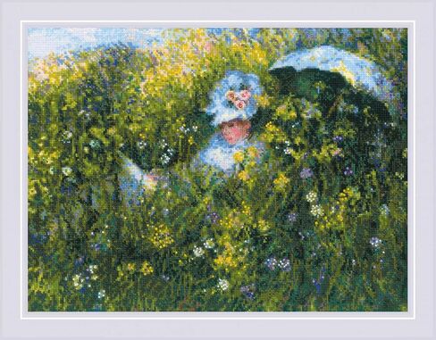 RIOLIS CROSS STITCH, Meadow After C. Monet (14 Count) in Saudi Arabia