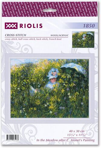 RIOLIS CROSS STITCH, Meadow After C. Monet (14 Count) in Saudi Arabia