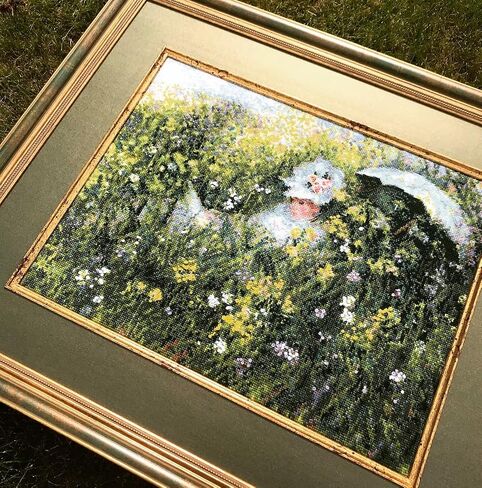 RIOLIS CROSS STITCH, Meadow After C. Monet (14 Count) in Saudi Arabia