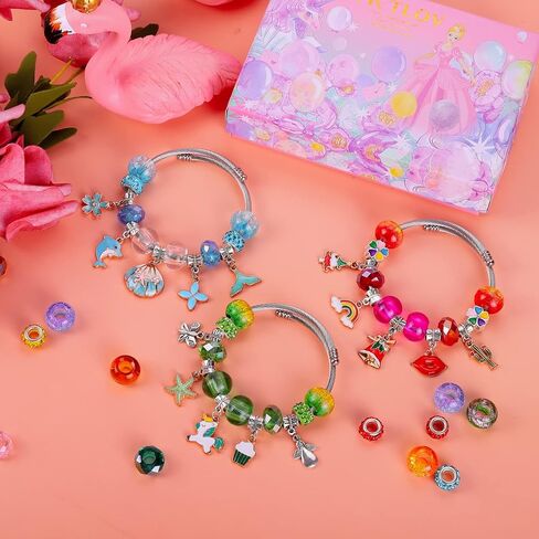 100 قطعة متنوعة من الخرز الزجاجي الأوروبي المصنوع من Victlov، خرز ذو فتحة كبيرة، خرز صلصال ملون مختلط، خرز فاصل كريستالي لصنع المجوهرات الساحرة (نقطة الرش) in Kuwait