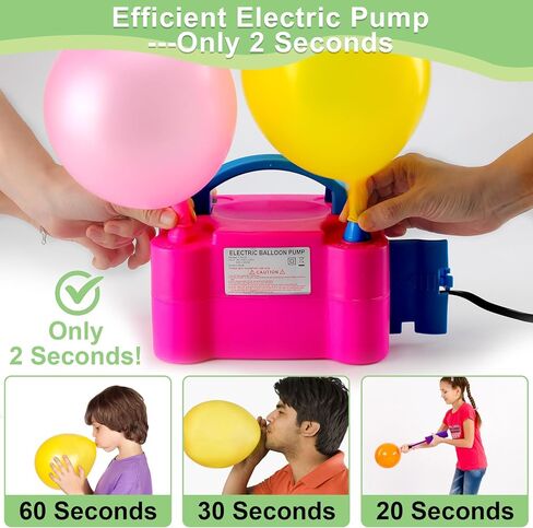 طقم قوس بالون مع مضخة بالون، طقم قوس بالون قابل للتعديل بعرض 10 أقدام، قواعد قابلة للتعبئة بالماء * 2، حامل بالون * 2، بالونات * 100، ديكور لوازم حفلات التخرج وأعياد الميلاد (طقم قوس بطول 10 أقدام) in Kuwait