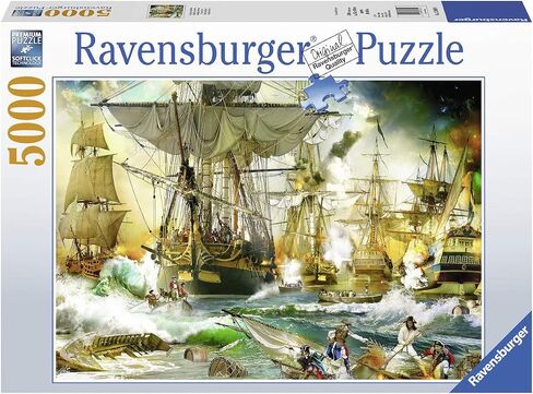 Ravensburger 13969 Battle on The High Seas - 5000 Piece Puzzle for Adults, Every Piece is Unique, Softclick Technology Means Pieces Fit Together Perfectly in Saudi Arabia