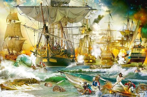 Ravensburger 13969 Battle on The High Seas - 5000 Piece Puzzle for Adults, Every Piece is Unique, Softclick Technology Means Pieces Fit Together Perfectly in Saudi Arabia