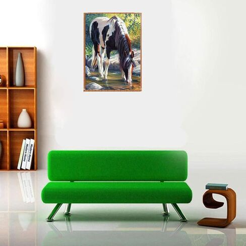 مجموعة لوحة الماس 5 دي ذاتية الصنع من مجموعة الارقام، حفر كامل كريستال حجر الراين الماس لوحات تطريز فنية للديكور متعدد الالوان in Kuwait