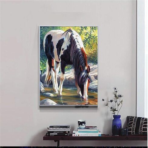 مجموعة لوحة الماس 5 دي ذاتية الصنع من مجموعة الارقام، حفر كامل كريستال حجر الراين الماس لوحات تطريز فنية للديكور متعدد الالوان in Kuwait