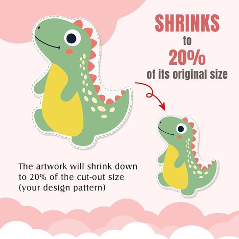BAPHILE 25PCS Shrink Plastic Sheets, 11.4'' x 8'' Shrink Art Paper Shrink Film Sheets in Kuwait