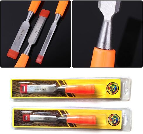 إزميل خشب من Utoolmart للنجارة بعرض 1.26 بوصة/32 مم رأس نحت مسطح من الفولاذ الكربوني العالي ومقبض PVC لأداة النجارة اليدوية in Saudi Arabia