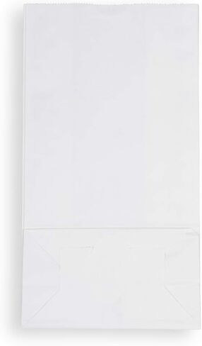 أكياس الوجبات الخفيفة/الغداء المعاد تدويرها بنسبة 100% من JAM PAPER - صغيرة (4 1/8 × 8 × 2 1/4) - أكياس بقالة كرافت بنية - 25/عبوة in Saudi Arabia