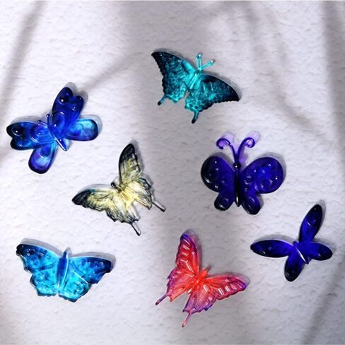 Mulukaya فراشة الراتنج قوالب السيليكون أدوات صنع المجوهرات قوالب الصب DIY بها بنفسك الحرفية بروش دبوس الشعر سلسلة المفاتيح قلادة أقراط القرط قلادة المشروع in Kuwait