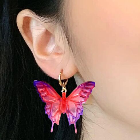 Mulukaya فراشة الراتنج قوالب السيليكون أدوات صنع المجوهرات قوالب الصب DIY بها بنفسك الحرفية بروش دبوس الشعر سلسلة المفاتيح قلادة أقراط القرط قلادة المشروع in Kuwait