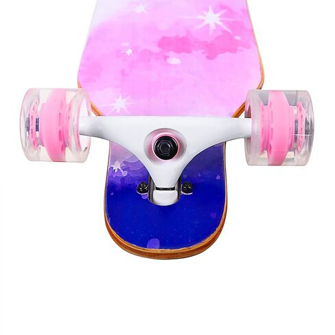 Longboard Skateboard, 41 Inch 8 Layer Canadian Maple Drop Through Longboards for Kids Boys Girls Youths Beginners. in Kuwait
