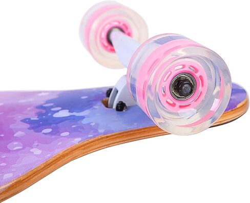Longboard Skateboard, 41 Inch 8 Layer Canadian Maple Drop Through Longboards for Kids Boys Girls Youths Beginners. in Kuwait