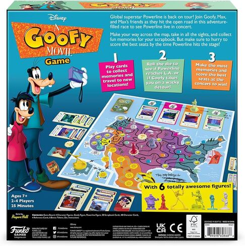Funko Disney A Goofy Movie Kids Board Game Ages 7 and Up 2-4 Players in Saudi Arabia