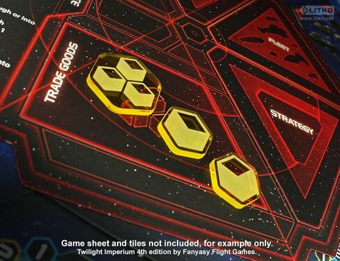 LITKO Resource Token Set | Compatible with Twilight Imperium 4th Edition (Commodity) in Kuwait