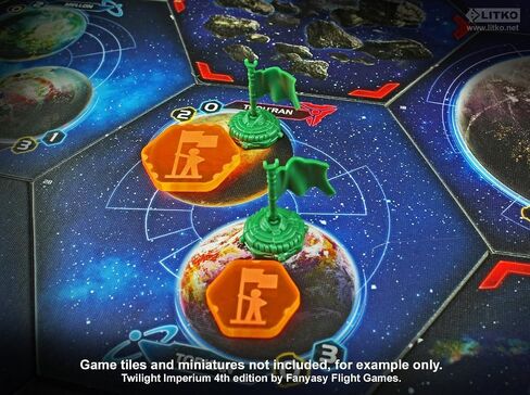 LITKO Resource Token Set | Compatible with Twilight Imperium 4th Edition (Commodity) in Kuwait