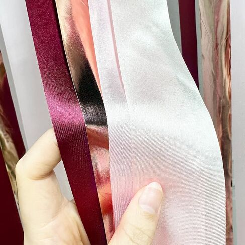 Rainbow Satin Ribbon 65.6Yd × 1.97" Wide Colorful Ribbon for Gifts Wrapping DIY Craft Fringe Hanging Party Streamer Garland Backdrop Birthday Fiesta Carnival Wedding Baby shower Decorations Supplies in Kuwait