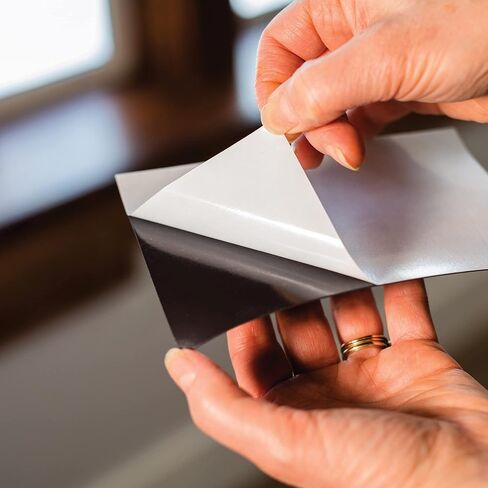 Verve Magnetic Sheets with Adhesive Backing, 8 x 10 inch Flexible Magnetic Paper for Crafts, Photos, and DIY Projects, 10 Pack in Kuwait