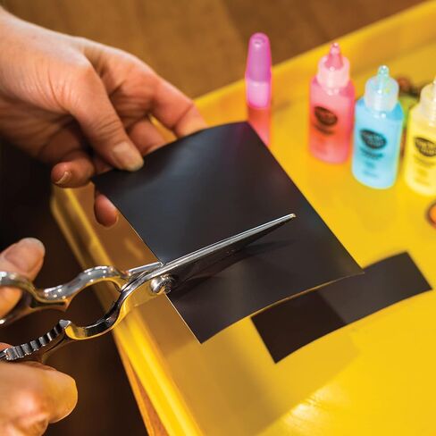 Verve Magnetic Sheets with Adhesive Backing, 8 x 10 inch Flexible Magnetic Paper for Crafts, Photos, and DIY Projects, 10 Pack in Kuwait