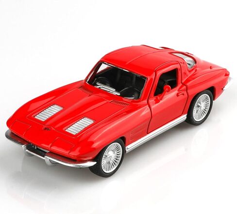 1/36 Scale 1963 Chevy Corvette Diecast Cars Models,Pull Back Vehicles Corvette Toy Cars,Cars Gifts for Boys Girls in Kuwait