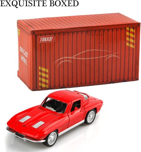 1/36 Scale 1963 Chevy Corvette Diecast Cars Models,Pull Back Vehicles Corvette Toy Cars,Cars Gifts for Boys Girls in Kuwait