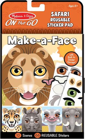Melissa & Doug Make-a-Face Safari Reusable Sticker Pad in Saudi Arabia