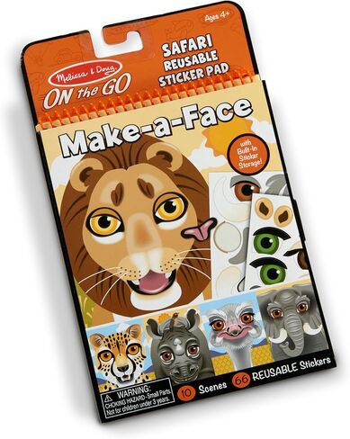 Melissa & Doug Make-a-Face Safari Reusable Sticker Pad in Saudi Arabia
