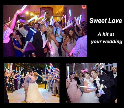 UODBUYO Glow Sticks Bulk-30 قطعة تتوهج في لوازم الحفلات المظلمة، عصي إسفنجية LED مع 3 أوضاع ملونة وامضة تضيء اللعب لحفلات أعياد الميلاد وحفلات الزفاف والهالوين in Kuwait