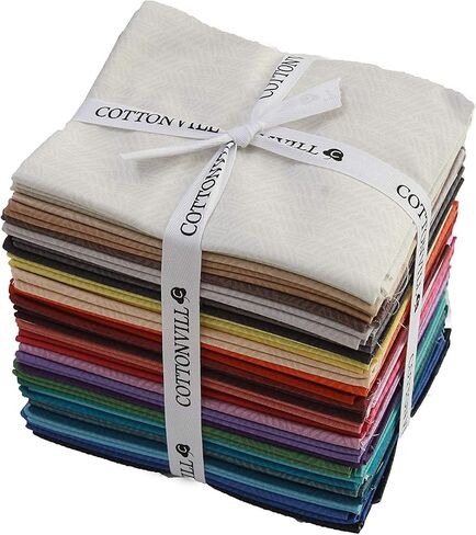 COTTONVILL MALLANGLUNA Collection Weave 20COUNT Cotton Print Quilting Fabric (Precuts, 10inch 33pc) in Kuwait