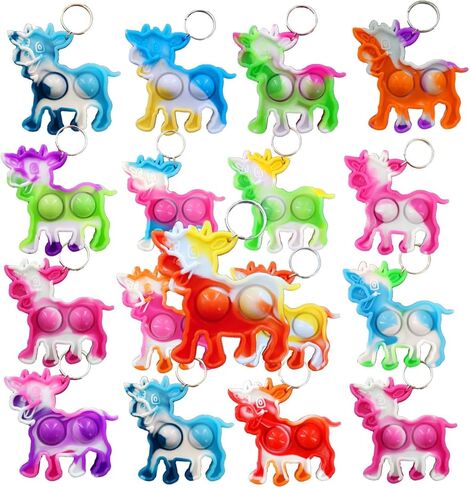 سلسلة مفاتيح فقاعات صغيرة الحجم من colorbopop هدية تململ، هدايا حفلات القطط، طلاب الفصول الدراسية بنين بنات هدايا عيد ميلاد صغيرة in Kuwait
