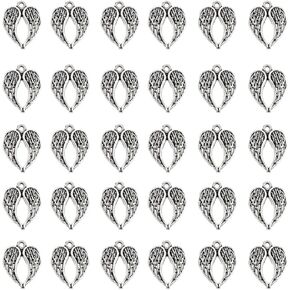 CellCase 60pcs Angel Wings Pendant Charm for DIY Jewelry Making Supplies in Saudi Arabia